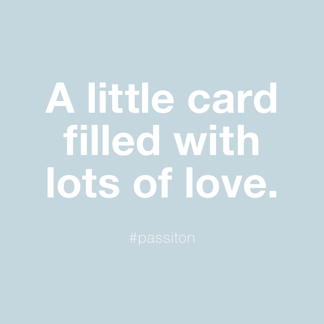 A little card filled with lots of love.